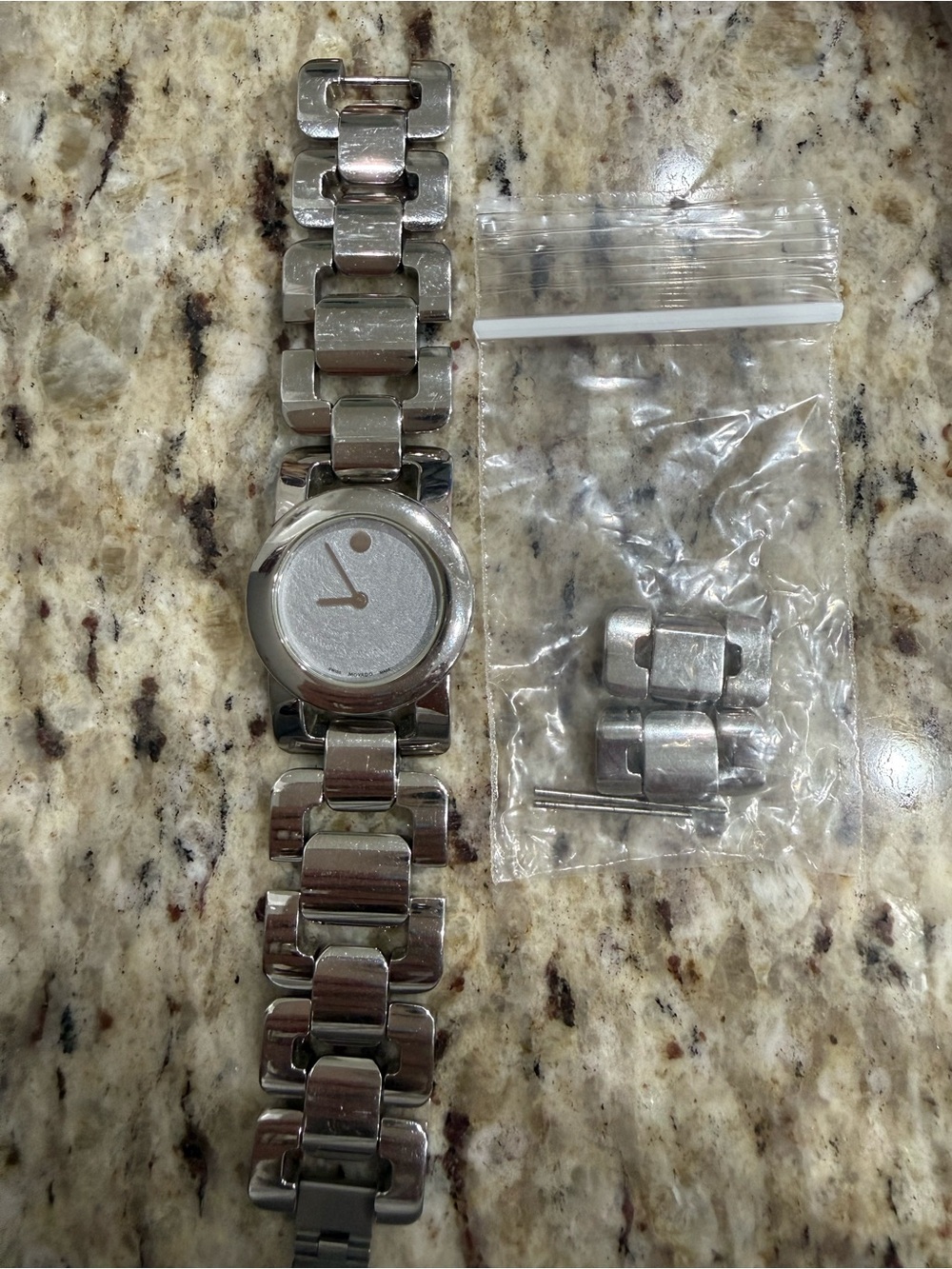 Vintage Movado Stainless Steel Watch